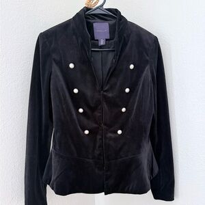 Amaryllis Black Velvet Jacket